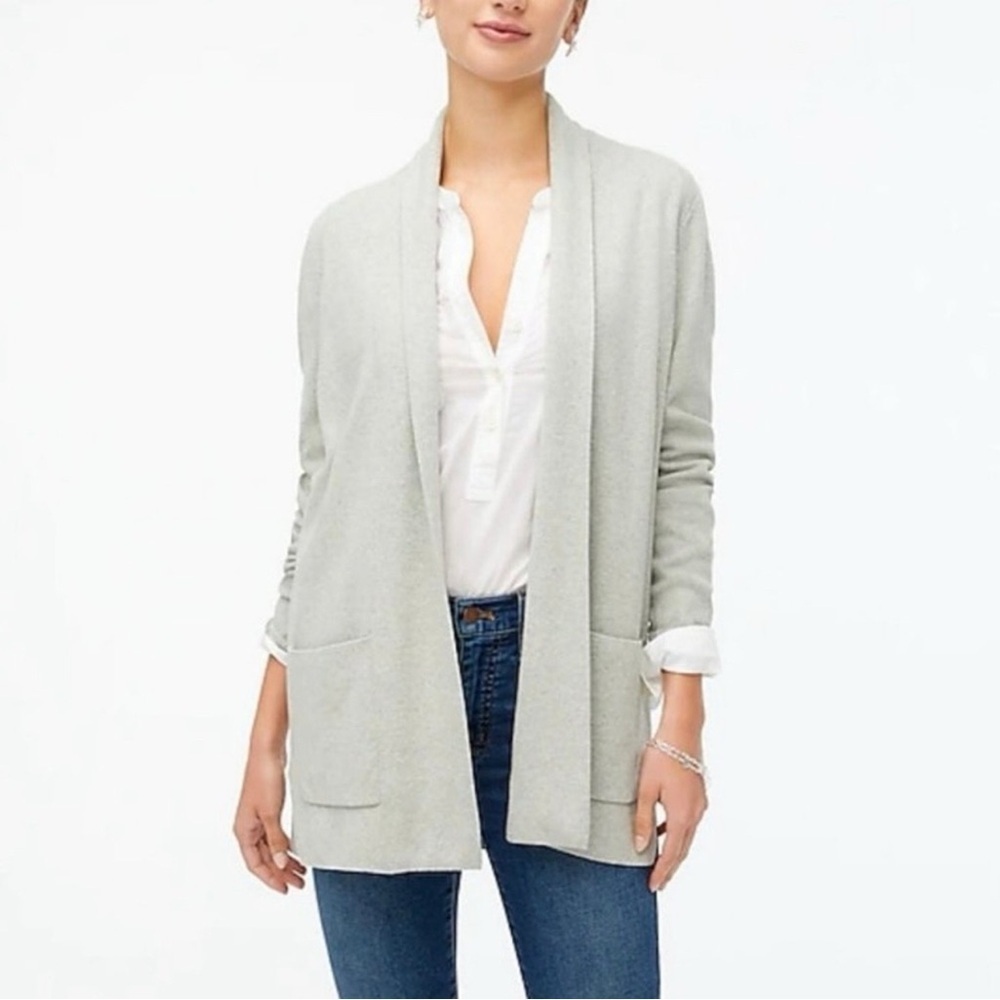 **NWT** J. Crew Women's Gray Open Front Cardigan